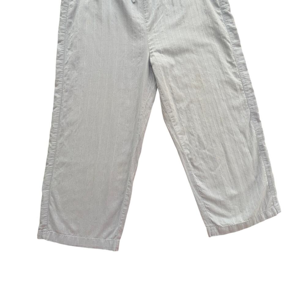 Jockey Women's Pajama Pants Medium Light Blue 100% Cotton Drawstring Sleep Pants